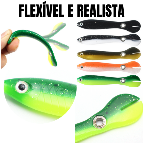 Isca Artificial Realista de Pesca Profissional - Pague 6 Leve 10